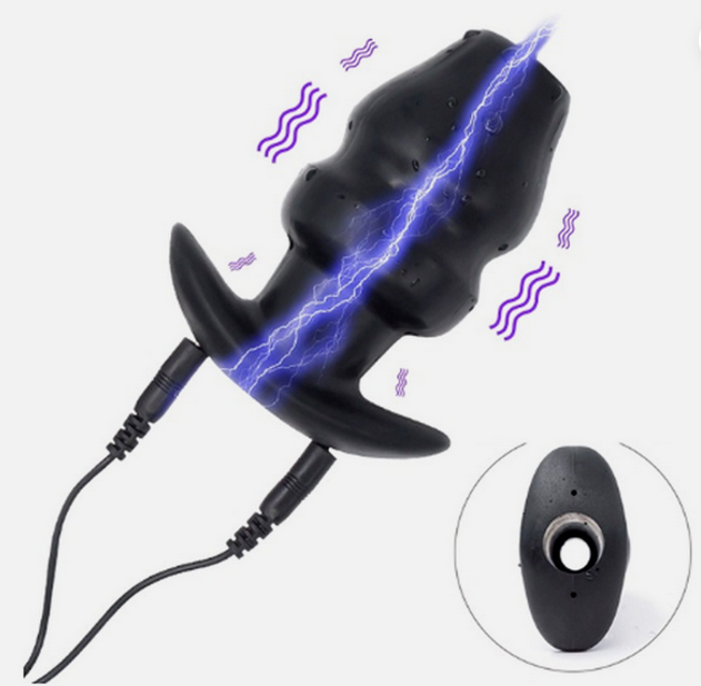 z New Electric Shock Conductive Silicones Hollow Stopper E-stim Accessory